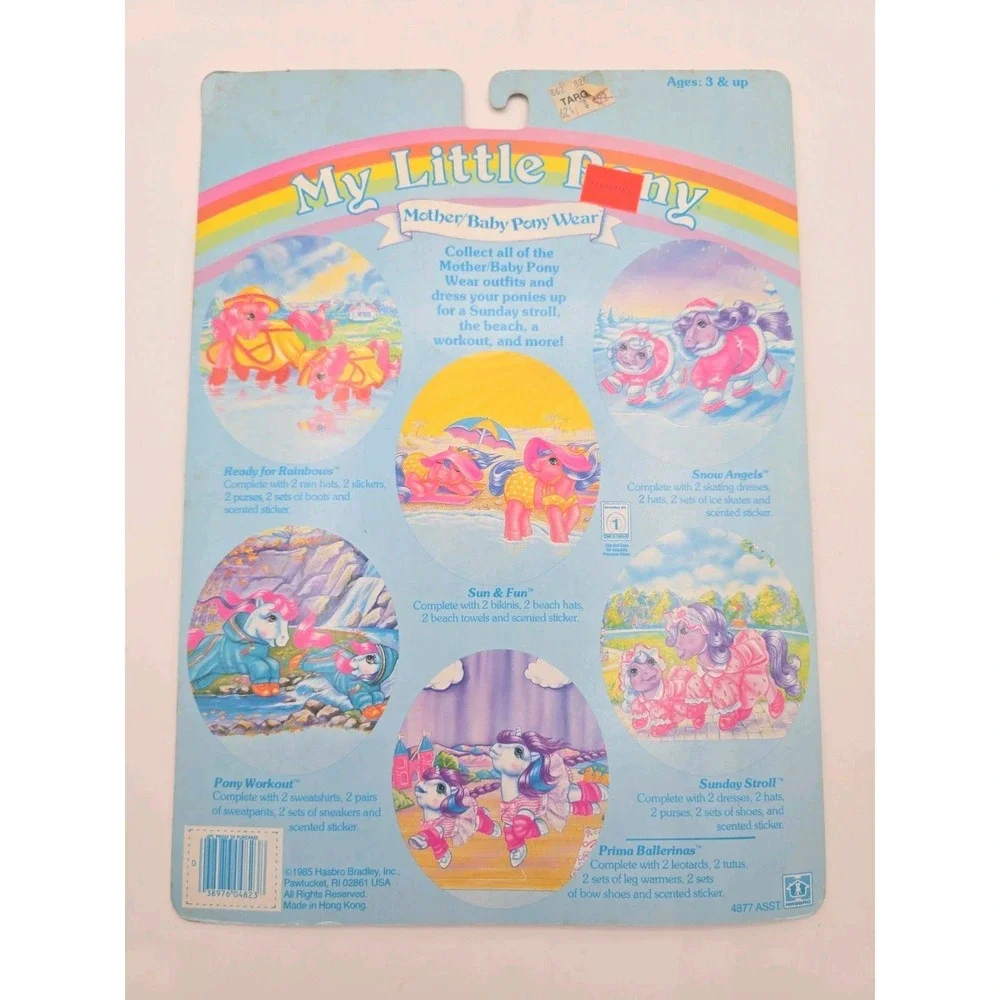 1985 My Little Pony Mother/Baby Pony Wear Sunday Stroll Outfits + Ponies U308
